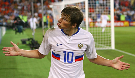 Stürmt wohl bald für die Gunners: Russlands Stürmer Andrej Arschawin von Zenit St. Petersburg