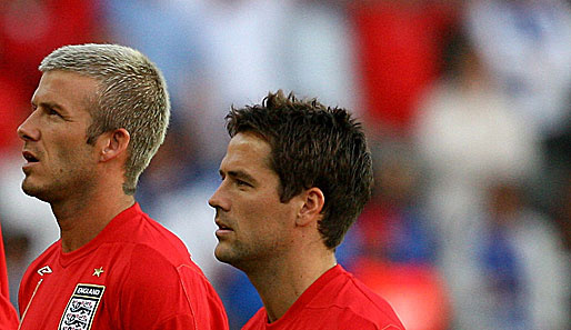 David Beckham (l.) und Michael Owen werden vorerst nicht gemeinsam für die Three Lions spielen