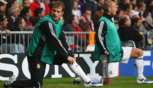 Ex-HSV-Star Rafael van der Vaart (l.) kam in dieser Saison bei Real Madrid erst sechs Mal zum Einsatz