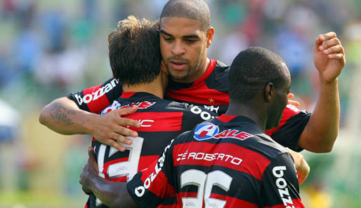 Adriano gewann 2009 mit Flamengo die brasilianische Meisterschaft