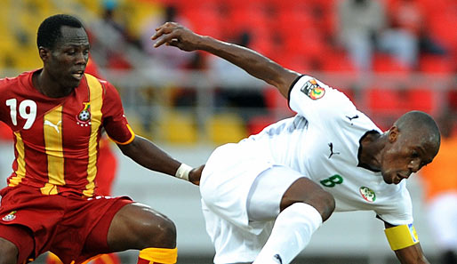 Kapitän Mahamoudou Kere konnte Burkina Faso gegen die gelb-roten Ghanaer nicht zum Sieg führen