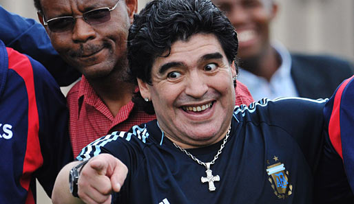 Diego Maradona ist seit Oktober 2008 Nationaltrainer Argentiniens