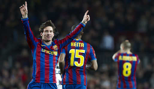 Lionel Messi, Weltfußballer 2009, ist auf dem Höhepunkt seiner Karriere