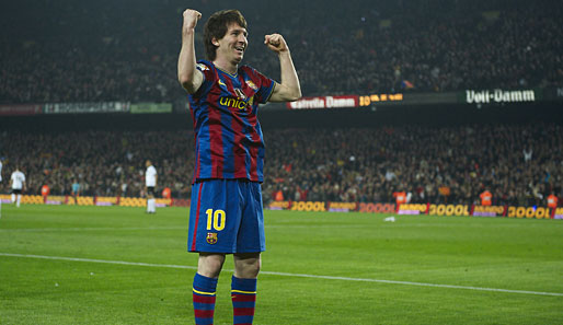 Mit 22 Toren führt Lionel Messi vom FC Barcelona die Torjägerliste der Primera Division an