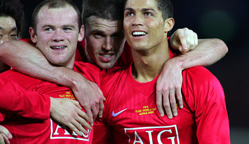 Bald wieder vereint? Wayne Rooney (l.) und Cristiano Ronaldo (r.) zusammen bei Manchester United
