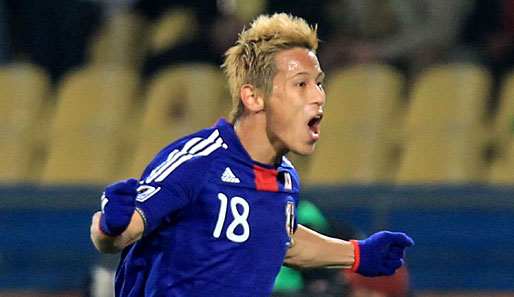Keisuke Honda erzielte in 15 Länderspielen für Japan fünf Treffer