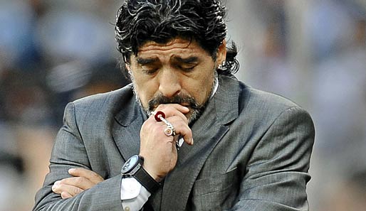 Diego Maradona ist seit Oktober 2008 argentinischer Nationalcoach