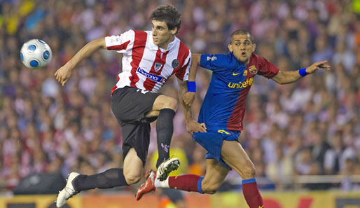 Javi Martinez (l.) absolvierte in der Saison 2009/10 34 Spiele für Athletic Bilbao