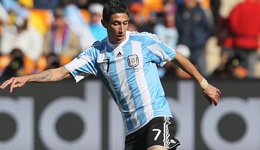 War bislang 13 Mal für die argentinische Nationalmannschaft am Ball: Angel di Maria