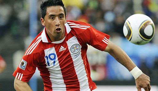 Lucas Barrios stand bereits bei der WM in Südafrika für Paraguay auf dem Feld