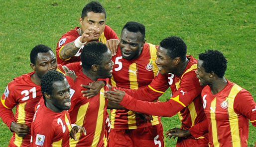Ghana erreichte bei der WM 2010 in Südafrika das Viertelfinale, schied dort gegen Uruguay aus