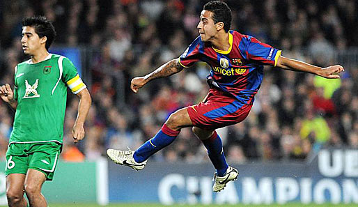Der 19-jährige Thiago Alcantara soll seinen Vertrag beim FC Barcelona verlängern
