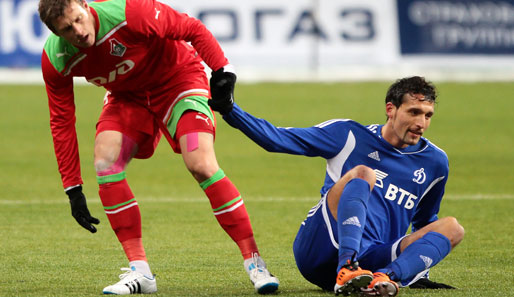 Kevin Kuranyi (r.) verlor mit Dynamo Moskau zum Saisonauftakt mit 2:3