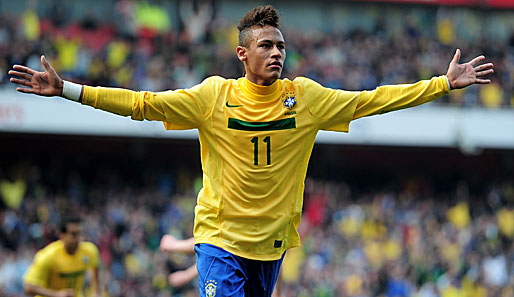 Erzielte beide Treffer für die Selecao: Neymar
