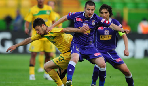 Dem FC Timisoara um Ianis Zicu (M.) stehen schwere Zeiten bevor