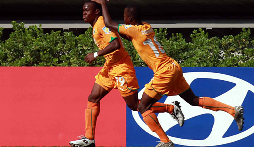 Ein gewohntes Bild bei der U-17-WM: Souleymane Coulibaly (l.) von der Elfenbeinküste