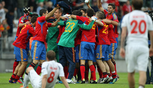 Durch einen Sieg in der Verlängerung über Weißrussland zog Spanien ins Finale ein