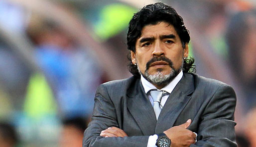 Mit dem Schrecken davon gekommen: Diago Maradona überstand einen Autounfall unverletzt