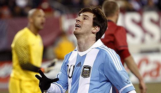 Lionel Messi wartet mit Argentinien auf den ersten Sieg bei der Copa America