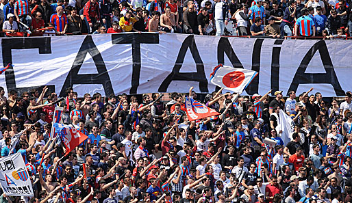 Catania-Fans bei einem Spiel ihrer Mannschaft