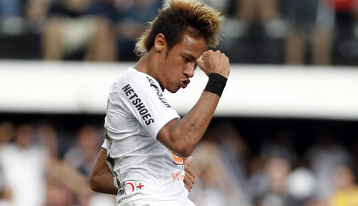 Santos' Superstar Neymar erzielte den Treffer zum zwischenzeitlichen 1:0 gegen Kashiwa Reysol