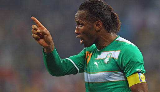 Didier Drogba will sich mit der Elfenbeinküste den langersehnten Titel beim Afrika Cup sichern