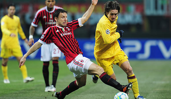Marc van Bommel (l.) spielt seit Januar 2011 für den AC Milan