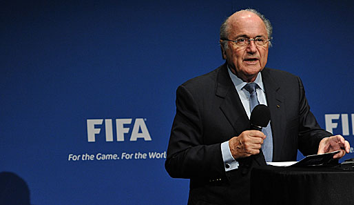FIFA Präsident Sepp Blatter verkündete den Bau eines unterirdischen Fußball-Museums in Zürich