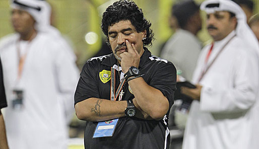 Diego Maradona hatte im März 2011 beim Klub aus Dubai angeheuert