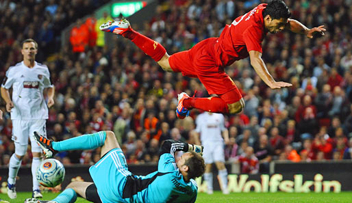 Ein Meister der Theatralik: Liverpools Luis Suarez