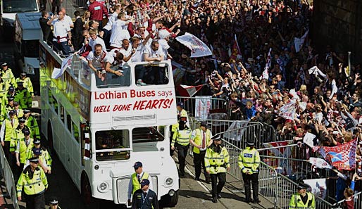 Die Hearts of Midlothian beim Gewinn des schottischen Pokals im Mai 2012