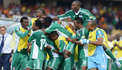 Überschäumende Freude: Nigeria hat Topfavorit Elfenbeinküste aus dem Turnier geworfen