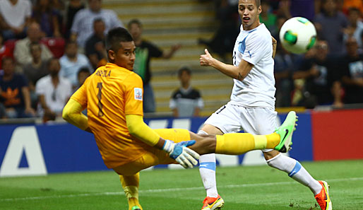 Matchwinner im Finale: Alphonse Areola hielt gegen Uruguay zwei Elfmeter