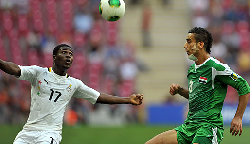 Matchwinner: Ebenezer Assifuah erzielte ein wichtiges Tor gegen den Irak