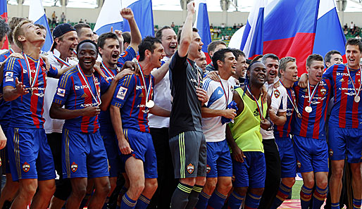 Die Spieler des ZSKA Moskau freuten sich im Juni über die erste Meisterschaft seit 2006
