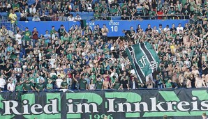 Die Fans des SV Ried konnten gegen Grödig eine kuriose Einwechslung bestaunen