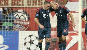 Franck Ribery und Arjen Robben bilden seit Jahren die Flügelachse bei Bayern München