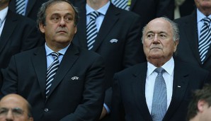 Seit 2007 ist Platini (l.) Präsident der UEFA