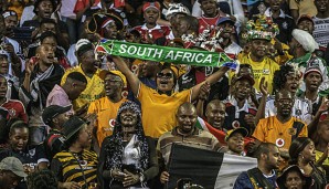 Die südafrikanischen Fans freuten sich über die gelungene Qualifikation für das Kontinental-Turnier