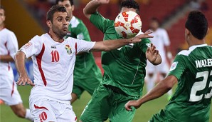 Ahmad Hayel (l.) musste nach der Niederlage gegen Irak zu einer Dopingkontrolle