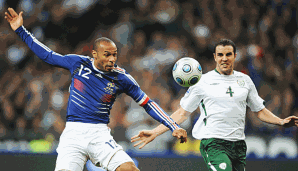 Thierry Henry nahm im Spiel gegen Irland die Hand zur Hilfe