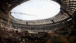 Das Luzhniki-Stadion in Moskau wird aktuell für die WM 2018 saniert