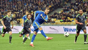 Andriy Yarmolenko erzielte den sehenswerten Siegtreffer für die Ukraine