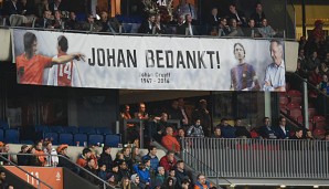 Am Donnerstag wurde beim Spiel zwischen der Niederlande und Frankreich an Johan Cruyff gedacht
