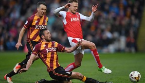 Bradford City hat den Aufsieg in die zweite englische Liga knapp verpasst