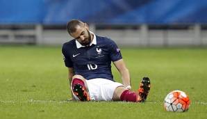 Karim Benzema stand zuletzt 2015 im Aufgebot der französischen Nationalelf
