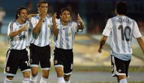 Lionel Messi und Javier Zanetti haben gemeinsam für die Albiceleste gespielt