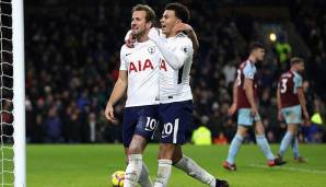 5 Tore: Dele Alli und Harry Kane (Tottenham Hotspur)