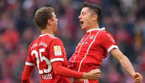 3 Tore u.a.: Thomas Müller auf Robert Lewandowski (FC Bayern)