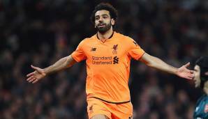 Platz 12: Mohammed Salah (FC Liverpool) - 25 Jahre - 2022 - 140.5